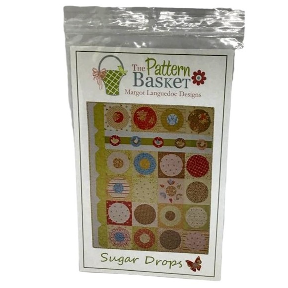 Pattern Basket Margot Languedoc Sugar Drops Quilt Charm Moda Folk Applique NEW - Picture 1 of 3